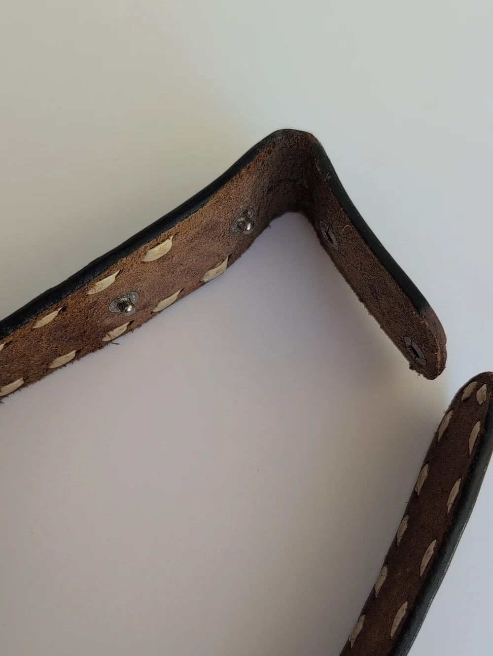 Hand-Tooled Brown Leather Child's Name Belt 